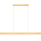 Z-Lite Hudson 72" 1 -Light LED-Integrated Gold Aluminum Frame Frosted Plastic Shade Linear Chandelier