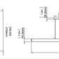 Z-Lite Hudson 72" 1 -Light LED-Integrated Gold Aluminum Frame Frosted Plastic Shade Linear Chandelier