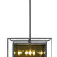 Z-Lite Infinity 20" 8-Light Misty Charcoal Pendant Light With Smoke Mirror Glass Shade