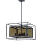 Z-Lite Infinity 20" 8-Light Misty Charcoal Pendant Light With Smoke Mirror Glass Shade