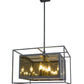 Z-Lite Infinity 20" 8-Light Misty Charcoal Pendant Light With Smoke Mirror Glass Shade