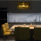 Z-Lite Infinity 24" 12-Light Misty Charcoal Pendant Light With Smoke Mirror Glass Shade