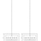 Z-Lite Infinity 24" 12-Light Misty Charcoal Pendant Light With Smoke Mirror Glass Shade