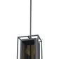Z-Lite Infinity 8" 3-Light Misty Charcoal Mini Pendant Light With Smoke Mirror Glass Shade