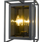 Z-Lite Infinity 8" 3-Light Misty Charcoal Mini Pendant Light With Smoke Mirror Glass Shade