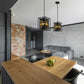 Z-Lite Infinity 8" 3-Light Misty Charcoal Mini Pendant Light With Smoke Mirror Glass Shade