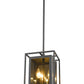 Z-Lite Infinity 8" 3-Light Misty Charcoal Mini Pendant Light With Smoke Mirror Glass Shade