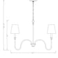 Z-Lite Jisele 30" 5-Light Rubbed Brass Steel Frame White Linen Shade Chandelier