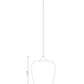 Z-Lite Joliet 12" 1-Light Chrome Steel Pendant Light With Clear Glass Shade