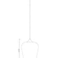 Z-Lite Joliet 12" 1-Light Matte Black Steel Pendant Light With Clear Glass Shade