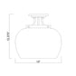 Z-Lite Joliet 13" 1-Light Burnished Brass Steel Frame Clear Glass Shade Semi-Flush Mount Lighting