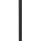 Z-Lite Jordan 10" W x 109" H 1-Light Black Aluminum Frame Clear Seedy Glass Shade Outdoor Post Mounted Fixture