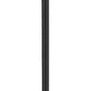 Z-Lite Jordan 10" W x 112" H 1-Light Black Aluminum Frame Clear Seedy Glass Shade Outdoor Post Mounted Fixture