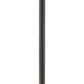 Z-Lite Jordan 10" W x 112" H 1-Light Oil Rubbed Bronze Aluminum Frame Clear Seedy Glass Shade Outdoor Post Mounted Fixture