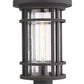 Z-Lite Jordan 10" W x 18" H 1-Light Oil Rubbed Bronze Outdoor Post Mount Fixture With Clear Seedy Glass Shade
