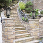 Z-Lite Jordan 10" W x 20" H 1-Light Black Outdoor Post Mount Fixture and Round Pier Mount With Clear Seedy Glass Shade