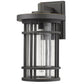 Z-Lite Jordan 12" 1-Light Oil Rubbed Bronze Outdoor Wall Sconce With Clear Seedy Glass Shade