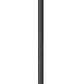 Z-Lite Jordan 12" W x 115" H 1-Light Black Aluminum Frame Clear Seedy Glass Shade Outdoor Post Mounted Fixture