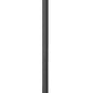 Z-Lite Jordan 12" W x 115" H 1-Light Black Aluminum Frame Clear Seedy Glass Shade Outdoor Post Mounted Fixture