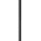 Z-Lite Jordan 12" W x 115" H 1-Light Black Aluminum Frame Clear Seedy Glass Shade Outdoor Post Mounted Fixture