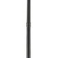 Z-Lite Jordan 14" W x 110" H 1-Light Black Aluminum Frame Clear Seedy Glass Shade Outdoor Post Mounted Fixture