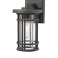 Z-Lite Jordan 6" 1-Light Oil Rubbed Bronze Outdoor Wall Sconce With Clear Seedy Glass Shade