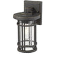 Z-Lite Jordan 6" 1-Light Oil Rubbed Bronze Outdoor Wall Sconce With Clear Seedy Glass Shade
