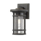 Z-Lite Jordan 6" 1-Light Oil Rubbed Bronze Outdoor Wall Sconce With Clear Seedy Glass Shade