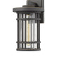Z-Lite Jordan 8" 1-Light Oil Rubbed Bronze Outdoor Wall Sconce With Clear Seedy Glass Shade