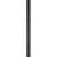 Z-Lite Jordan 9" W x 88" H 1-Light Black Aluminum Frame Clear Seedy Glass Shade Outdoor Post Mounted Fixture