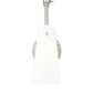 Z-Lite Julia 5" 1-Light Brushed Nickel Steel and Opal Glass Shade Wall Sconce