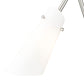 Z-Lite Julia 5" 1-Light Brushed Nickel Steel and Opal Glass Shade Wall Sconce