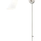 Z-Lite Julia 5" 1-Light Brushed Nickel Steel and Opal Glass Shade Wall Sconce