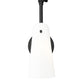 Z-Lite Julia 5" 1-Light Matte Black Steel and Opal Glass Shade Wall Sconce