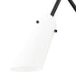 Z-Lite Julia 5" 1-Light Matte Black Steel and Opal Glass Shade Wall Sconce