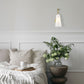 Z-Lite Julia 5" 1-Light Modern Gold Steel and Opal Glass Shade Wall Sconce