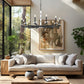 Z-Lite Kaden 12-Light Candelabra Bulb Base Matte Black Steel Frame Stone Alabaster Chandelier
