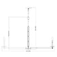 Z-Lite Kaden 12-Light Candelabra Bulb Base Modern Gold Steel Frame Stone Alabaster Chandelier