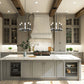 Z-Lite Kaden 5-Light Candelabra Bulb Base Matte Black Steel Frame Stone Alabaster Chandelier