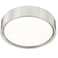 Z-Lite Kawan 12" 1-Light LED Brushed Nickel Flush Mount Lighting With Frosted Acrylic Shade