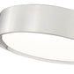 Z-Lite Kawan 12" 1-Light LED Brushed Nickel Flush Mount Lighting With Frosted Acrylic Shade