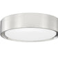 Z-Lite Kawan 12" 1-Light LED Brushed Nickel Flush Mount Lighting With Frosted Acrylic Shade