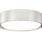 Z-Lite Kawan 12" 1-Light LED Brushed Nickel Flush Mount Lighting With Frosted Acrylic Shade