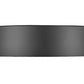 Z-Lite Kawan 12" 1-Light LED Matte Black Flush Mount Lighting With Frosted Acrylic Shade