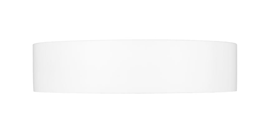 Z-Lite Kawan 12" 1-Light LED Matte White and Modern Gold Flush Mount Lighting With Frosted Acrylic Shade