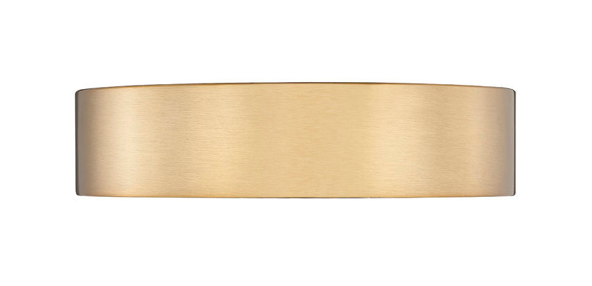 Z-Lite Kawan 12" 1-Light LED Modern Gold Flush Mount Lighting With Frosted Acrylic Shade