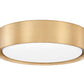 Z-Lite Kawan 12" 1-Light LED Modern Gold Flush Mount Lighting With Frosted Acrylic Shade