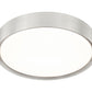 Z-Lite Kawan 16" 1-Light LED Brushed Nickel Flush Mount Lighting With Frosted Acrylic Shade