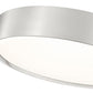 Z-Lite Kawan 16" 1-Light LED Brushed Nickel Flush Mount Lighting With Frosted Acrylic Shade