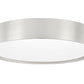 Z-Lite Kawan 16" 1-Light LED Brushed Nickel Flush Mount Lighting With Frosted Acrylic Shade